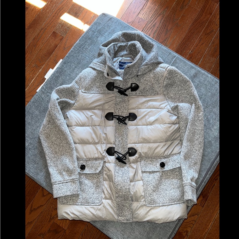 Lands’ End jacket. Gently worn. L-27”, Pit to Pit-20”, Arm- 24”